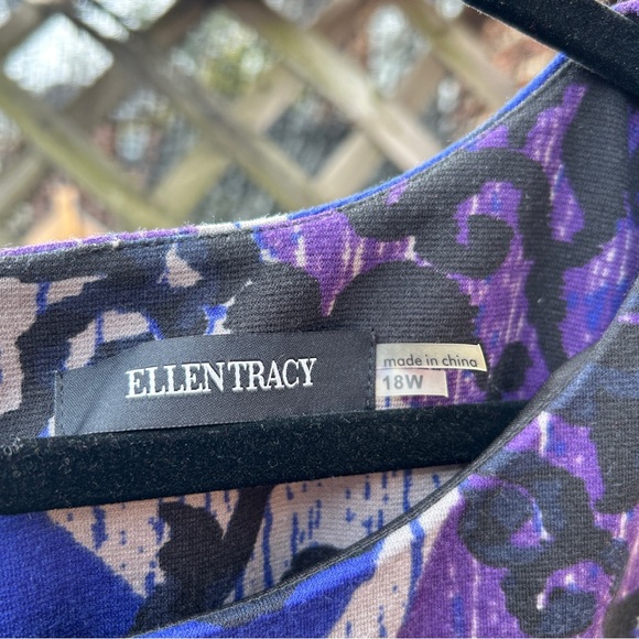 Ellen Tracy Ponte Plus Dress 18W - Picture 5 of 6